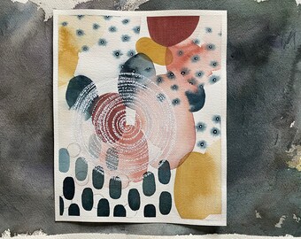 Original painting: mixed media, watercolor art