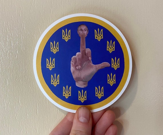 F*ck Putin Vinyl Bumper Sticker – Ukraine Support Decal