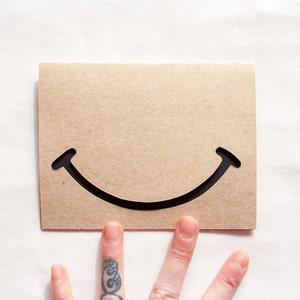 SMILEY Karte: Einzelkarte, benutzerdefinierte Optionen verfügbar