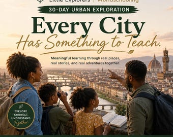 30-Day Urban Exploration Curriculum | Family Travel Unit Study (Digital Download)