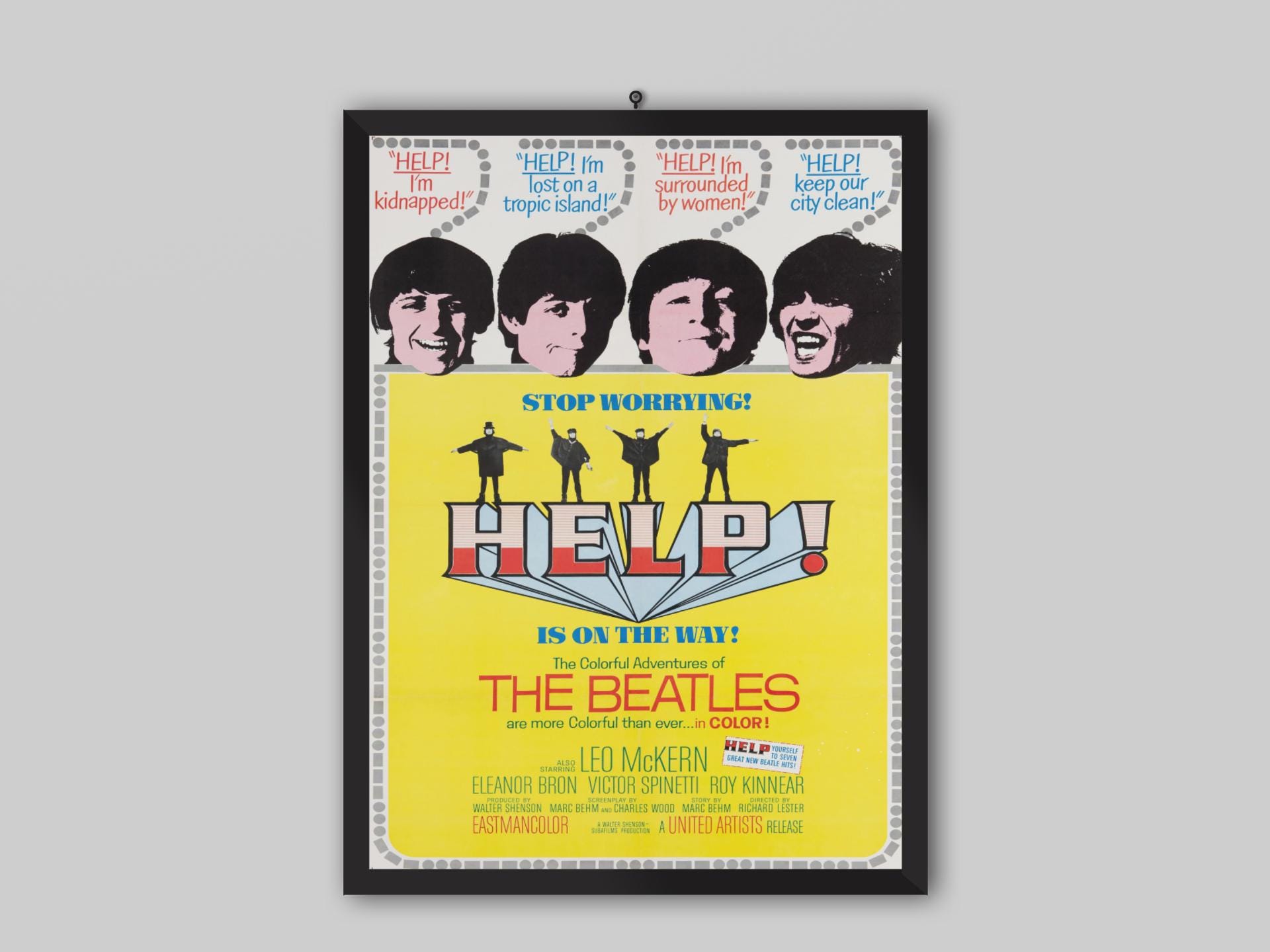 The Beatles Help - Etsy