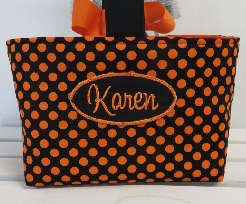 Name Patch, Name Tags, Custom Personalized Halloween Basket Name Tags image 3