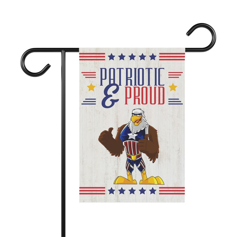 Patriotic & Proud Flag, American Flag, Father's Day Gift, Eagle Flag, Garden House Banner imagem 2