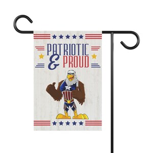 Patriotic & Proud Flag, American Flag, Father's Day Gift, Eagle Flag, Garden House Banner imagem 3