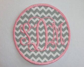 Monogrammed Patch, Monogram Iron On, Initial Patch, Personalized Patch, Name Patch, Monogram, Interlocking Monogram Patch, Monogrammed Patch