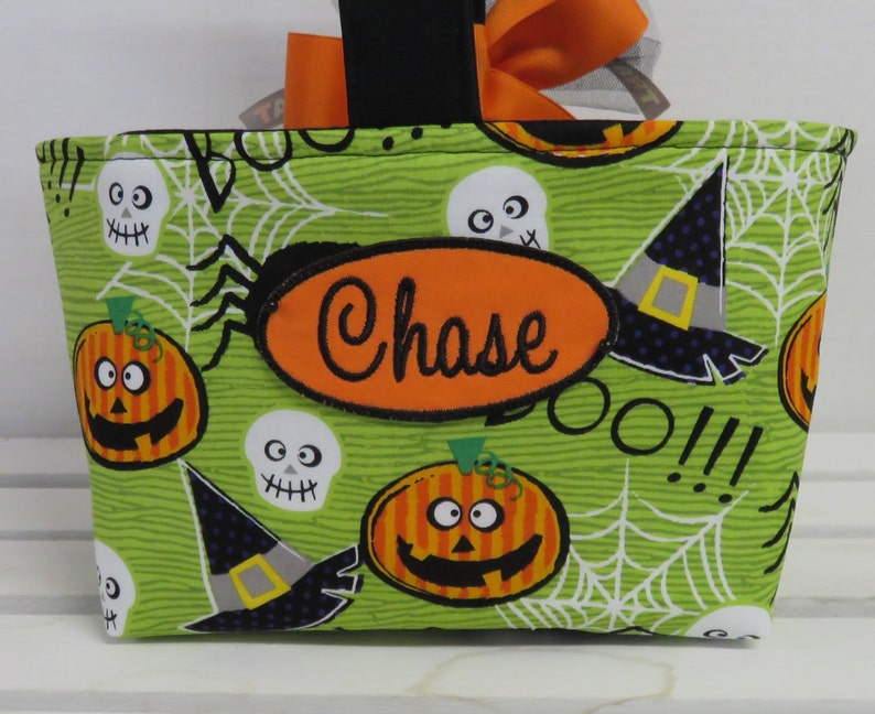 Name Patch, Name Tags, Custom Personalized Halloween Basket Name Tags image 5