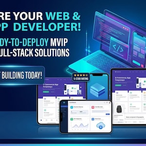 Hire a Professional Web & Mobile App Developer | Custom Full-Stack Web Development  iOS  Android Apps Bug Fixes React Node Python