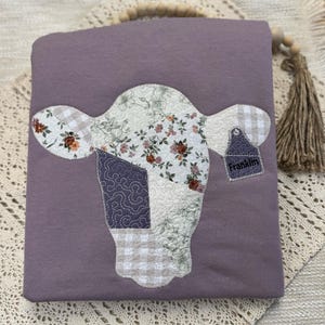 Sudadera personalizada con parches de vaca y etiqueta de oreja personalizada para granja