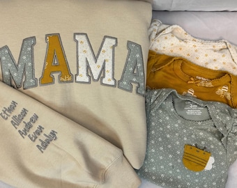 SUDADERA personalizada, personalizada y de recuerdo, hecha con ropa de bebé o telas sentimentales