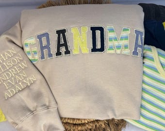 Custom Keepsake SWEATSHIRT: Embroidered with Baby Clothes - Memory Clothing Gift