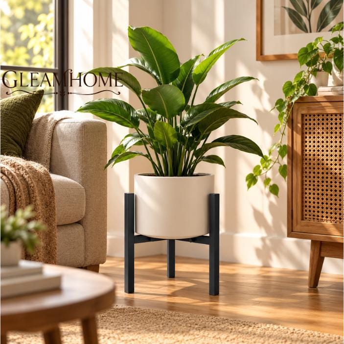 Mcm Wood Plant Stand - Etsy Canada
