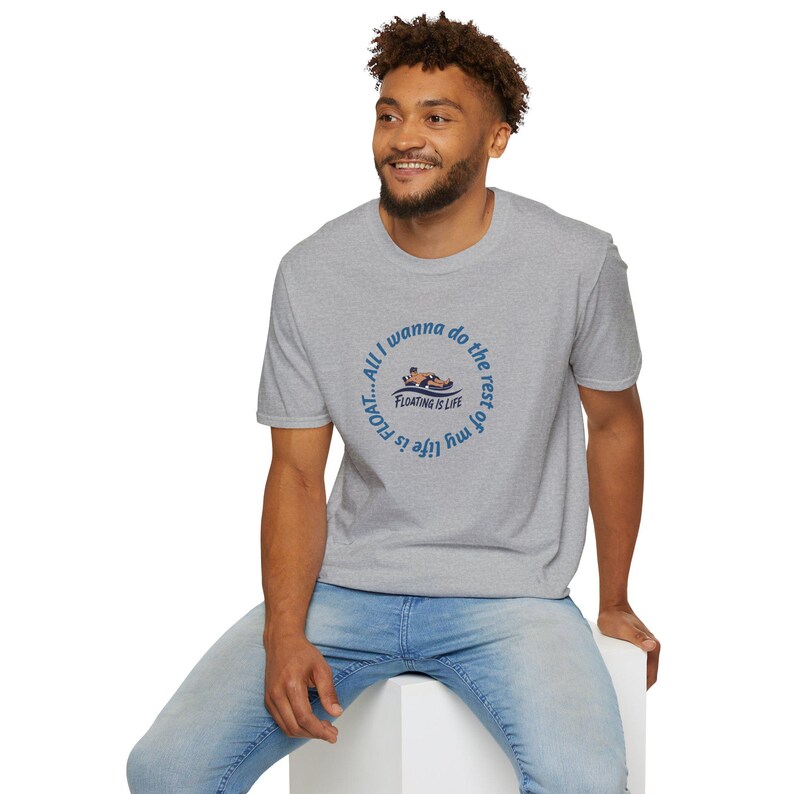 Floating Is Life Unisex Softstyle T-Shirt image 12