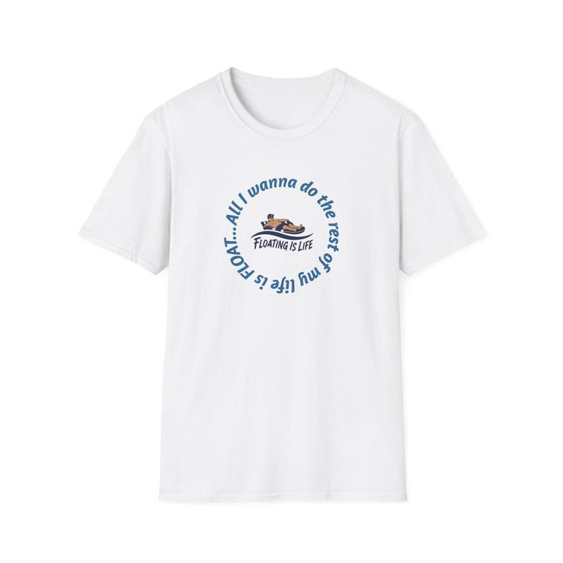 Floating Is Life Unisex Softstyle T-Shirt image 4