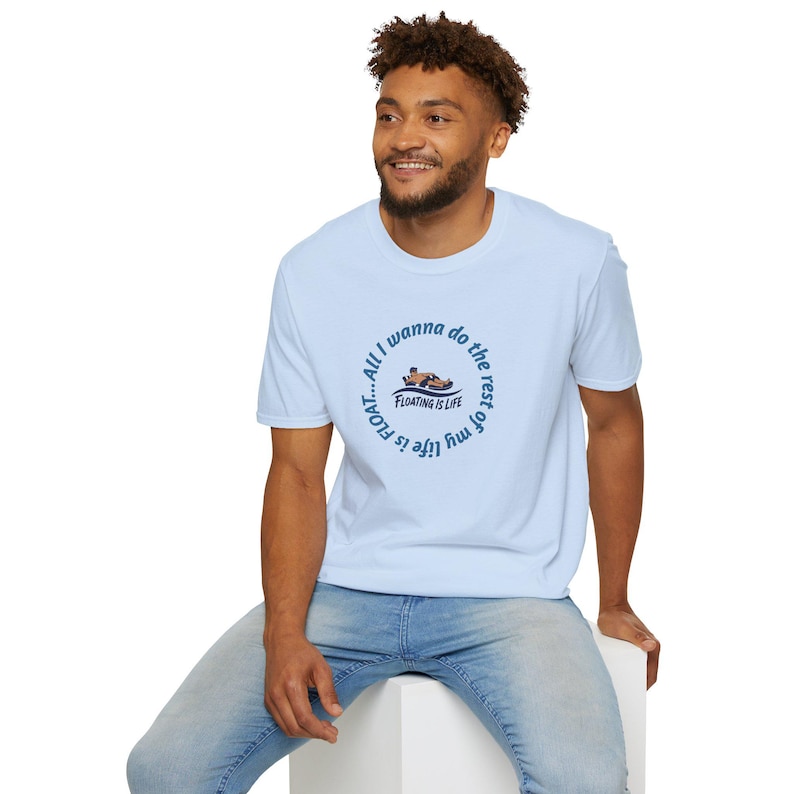 Floating Is Life Unisex Softstyle T-Shirt image 15