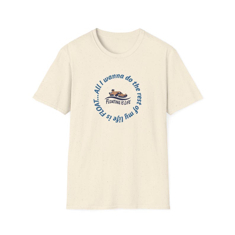 Floating Is Life Unisex Softstyle T-Shirt image 1