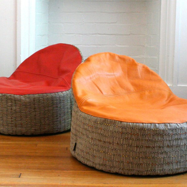 RESERVED for marc - modern kids bean bag chair cover - made to order