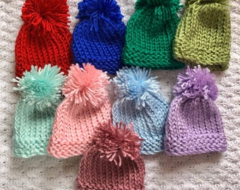 hand knitted baby hats for sale