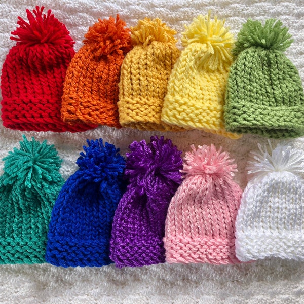 Knit Preemie Hat Etsy