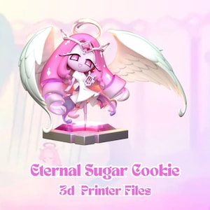 Eternal Sugar Cookie 3D STL-modell: Änglalik karaktär, utskrivbara filer