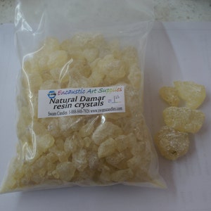 Damar Resin Crystals 1 lb, 453.5 grams, Encaustic mediums, incense, dammar