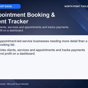 Appointment Booking and Client Tracker | Excel Service Business Spreadsheet
