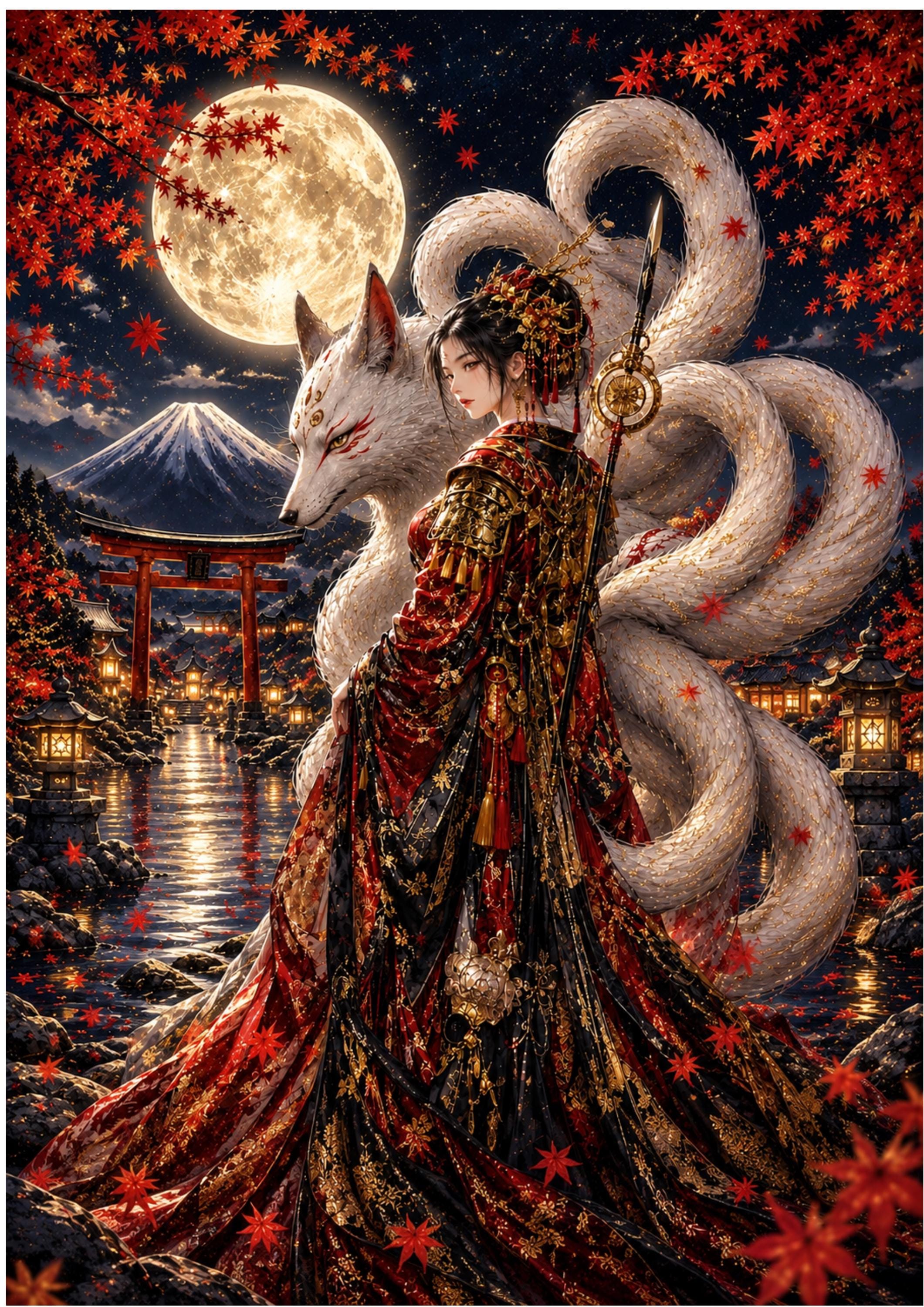Nine tailed fox - Etsy 日本