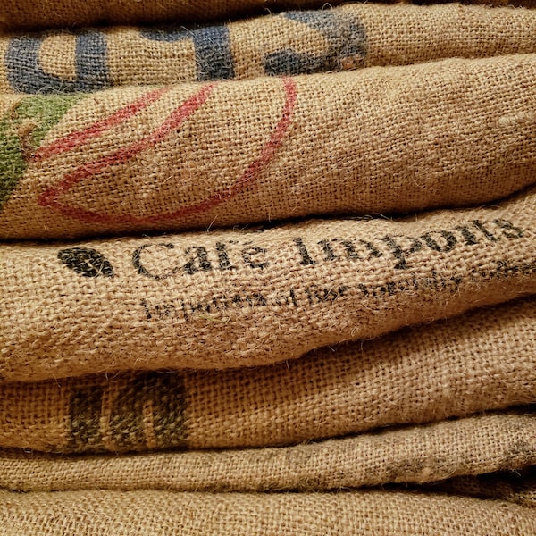 Burlap Coffee Bags Etsy