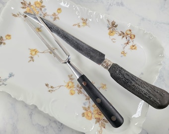 EKCO Fork and Carving Knife Stainless Steel France