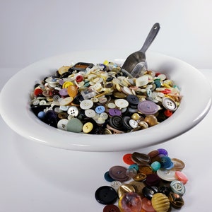 Vintage Bulk Buttons - 7 lbs.