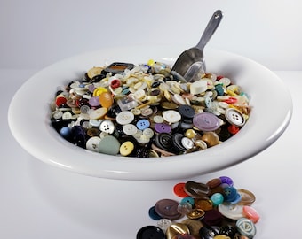 Vintage Bulk Buttons - 7 lbs.