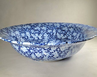 Victorian Ware Ironstone Wash Basin Bowl Calico Pattern
