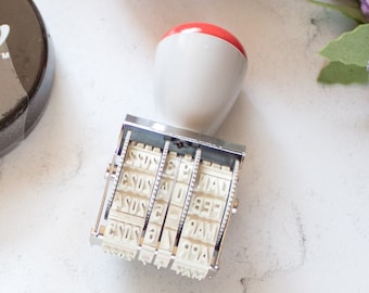 Dial Date Stamp - Office Rubber Stamp for Dates