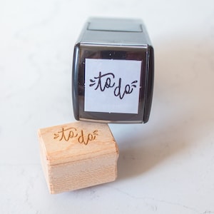 To Do Stamp - Habit Tracker Planner Rubber Stamp