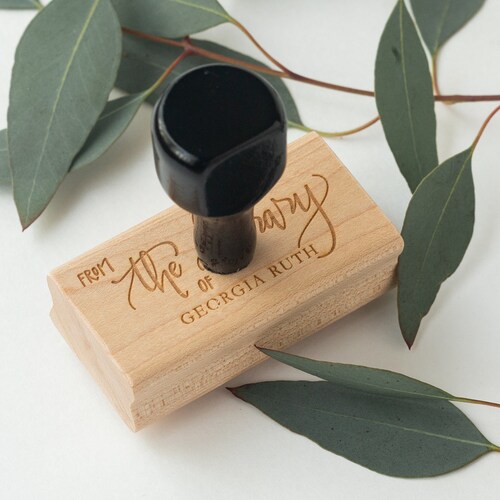 Personalized Bookplate Stamp From the Library of Library Etsy