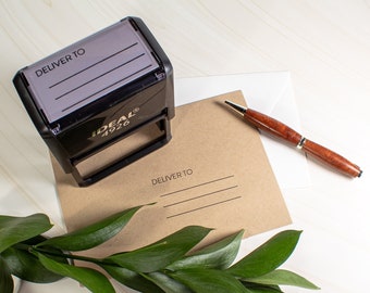 Deliver To Self Inking Stamp