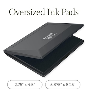 Oversized Black Ink Pads