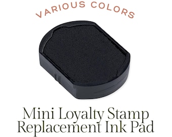 Replacement Ink Pad for Round Loyalty Card Mini Self Inking Stamp - Trodat 4612