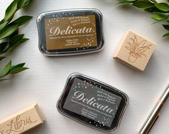 Delicata Metallic Pigment Ink Pad - Gold ink pad - Silver ink pad