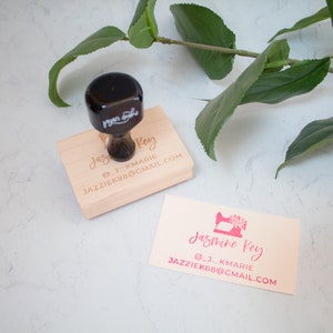 Personalized Business Card Stamp