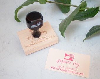 Personalized Business Card Stamp