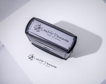 Self Inking Custom Logo Rubber Stamp - Made with Your Design, Brand, or Artwork