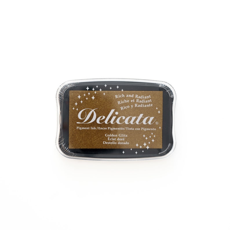 Delicata Metallic Pigment Ink Pad Gold ink pad Silver ink pad Gold