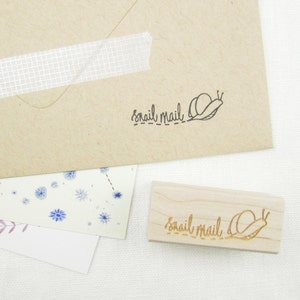Tampon colimaçon - Tampon illustré pour enveloppes et cartes postales