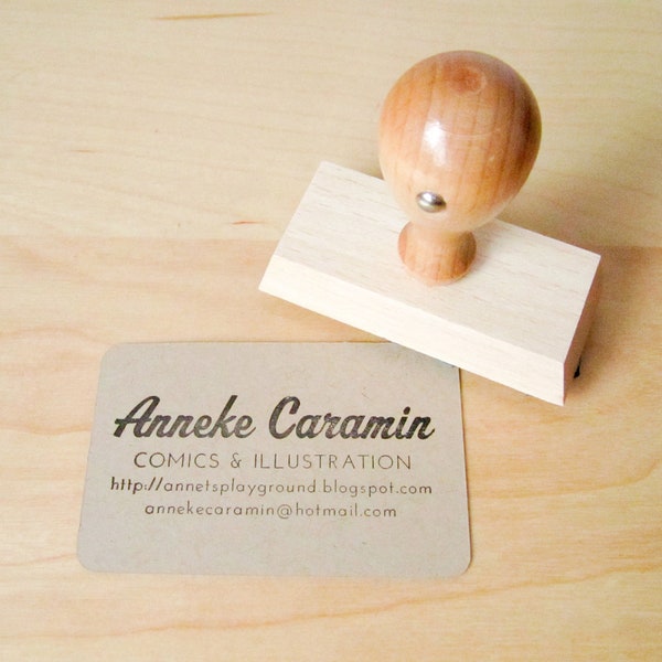 Custom Business Card Stamp