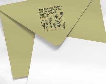 Personalized Garden Bee Address Stamp