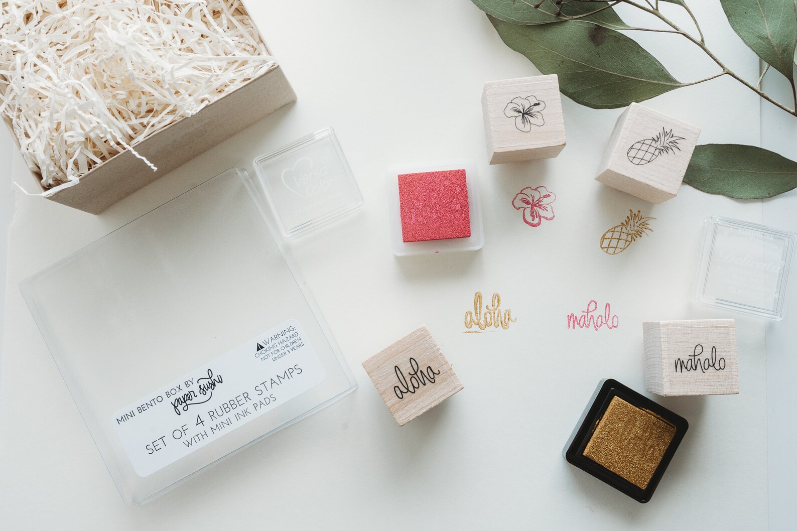 Hawaii Stamp Set Mini Stamp Set Hawaii Stamps Hibiscus Etsy