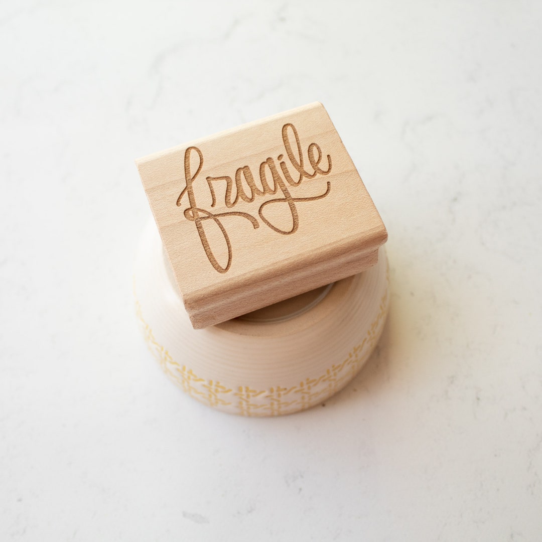 Fragile Rubber Stamp - Etsy