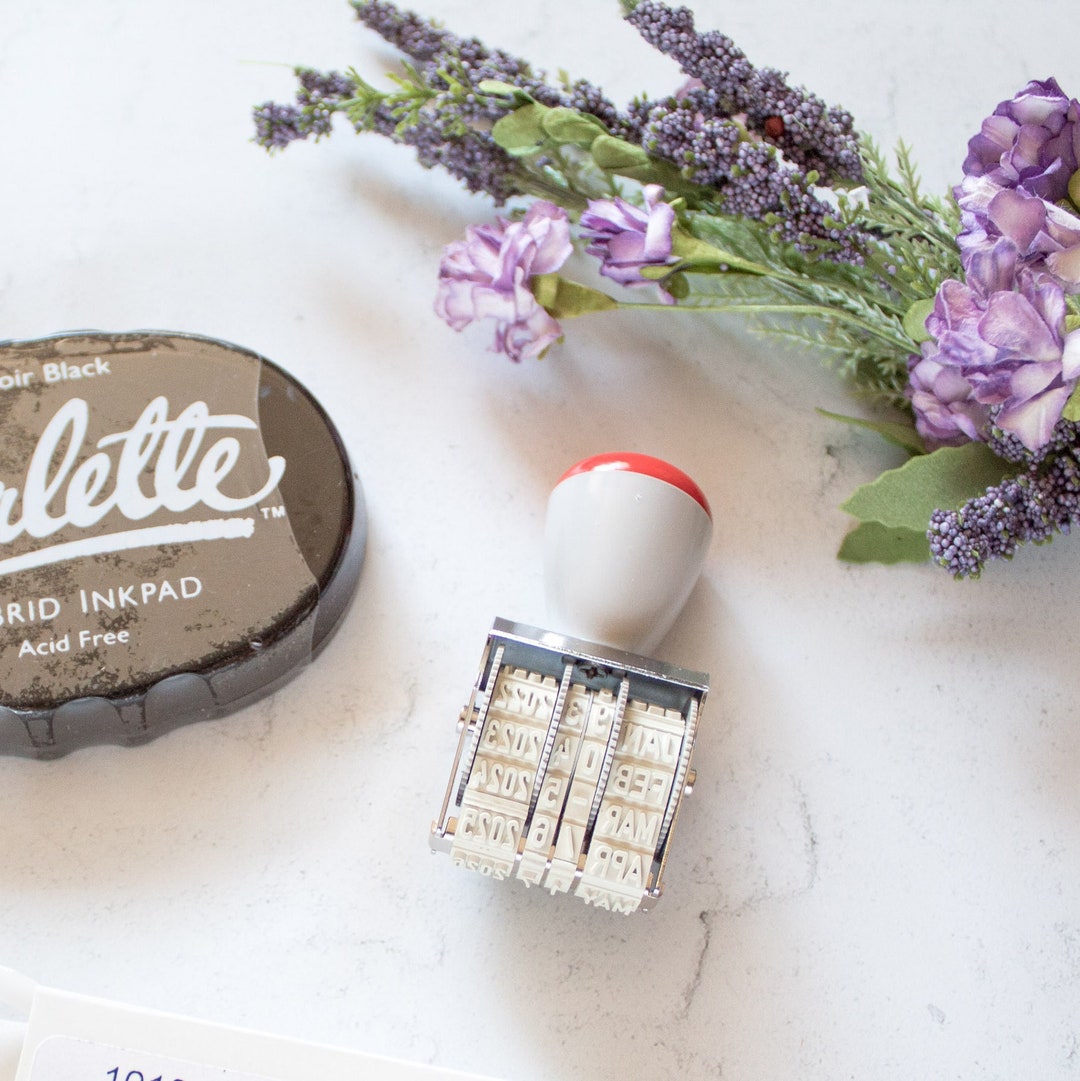 Dial Date Stamp - Office Rubber Stamp for Dates - Etsy
