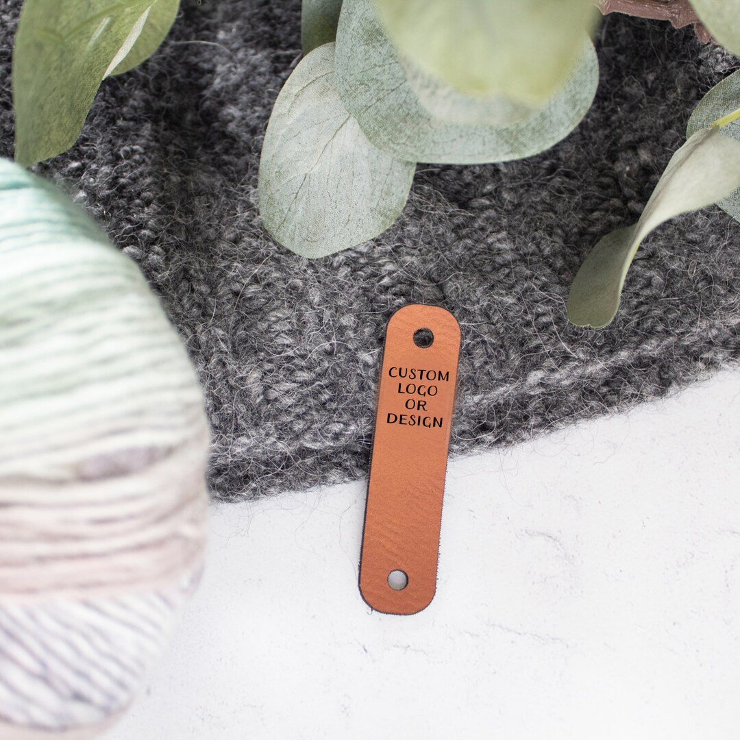 Custom Faux Leather Rivet Tags Set of 20 Etsy