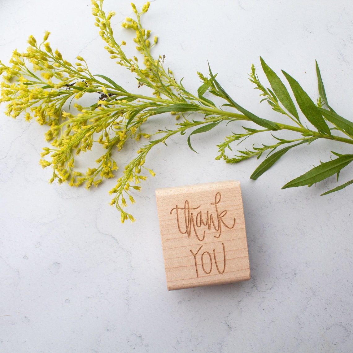 Thank You Rubber Stamp - Etsy